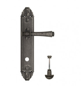 Дверная ручка на планке Venezia CALLISTO WC-2 PL90 античное серебро