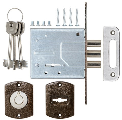 Замок врезной сувальдный САМ ЗВ8-6/13 3 кл /80600/