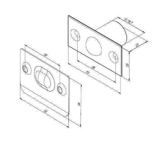 Шариковый фиксатор ARCHIE RA 19-21 B матовое золото