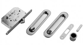 Комплект для раздвижных дверей PALIDORE SL WC SN никель