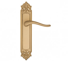 Дверная ручка на планке Fratelli Cattini LAVERA PL96-BS матовая латунь