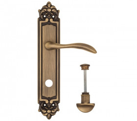 Дверная ручка на планке Fratelli Cattini LUCCIA WC-2 PL96-BY матовая бронза