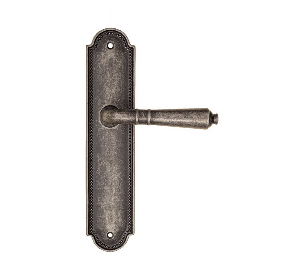 Дверная ручка на планке Fratelli Cattini TOSCANA PL248-IA античное серебро
