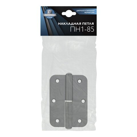 Петля накладная ВЕЛЕС ПН1-85 черная левая ПОДВЕС