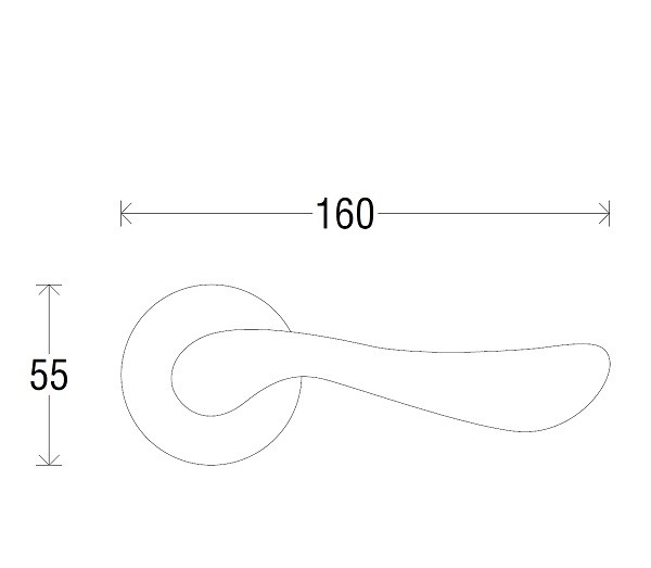 Ручка дверная MELODIA 353 D Regina Античное серебро