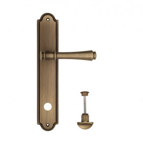 Дверная ручка на планке Venezia CALLISTO WC-2 PL98 матовая бронза