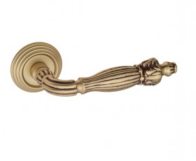 Ручка дверная Venezia OLIMPO D8 французское золото + коричневый