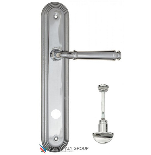 Дверная ручка на планке Fratelli Cattini FARFALLA WC-2 PL288-CR полированный хром
