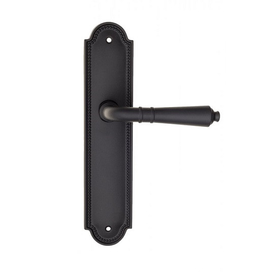Дверная ручка на планке Fratelli Cattini TOSCANA PL248-NM матовый черный