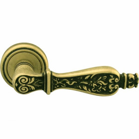 Ручка дверная MELODIA 465 V Siracusa Старинная латунь VG