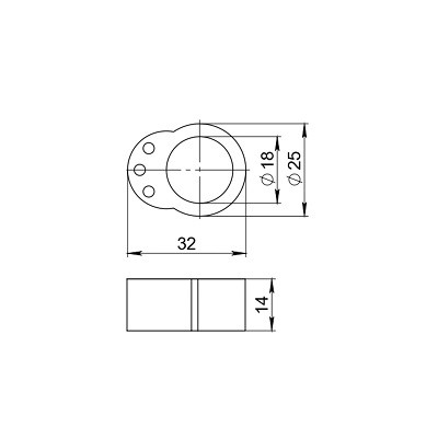 Демпфер настенный AJAX DSW-02 INV прозрачный
