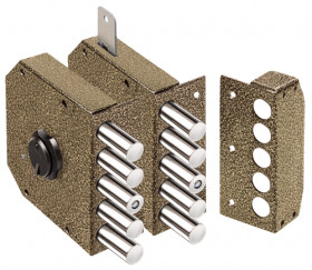 Замок накладной ЭЛЬБОР Гранит 1.06.52.КМА медный антик