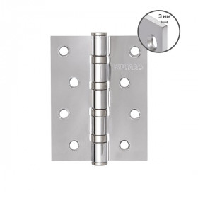 Петля универсальная FUARO HEAVY IN4400U CP 100х75х3 мм хром