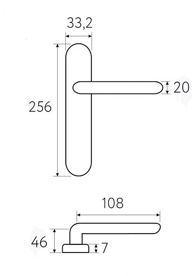 Дверная ручка на планке Fratelli Cattini EMMA WC-2 PL01-CR полированный хром