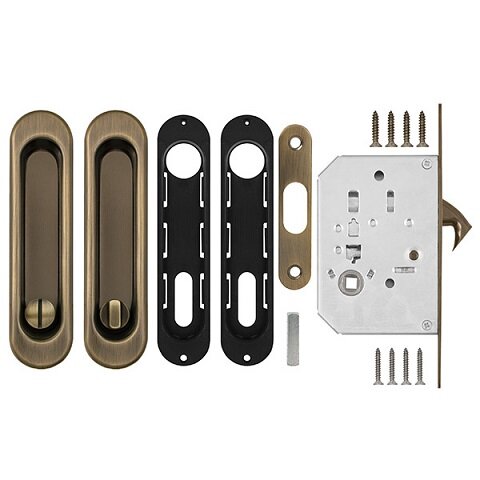 Комплект для раздвижных дверей PUNTO Soft LINE SL-011 AB Античная бронза