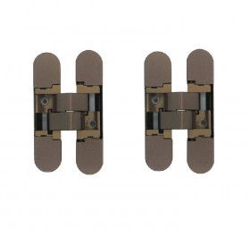 KUBICA K1019 DXSX KOMBI HYBRID BR петля скрытая универсальная БРОНЗА 40 kg комплект 2 шт/уп