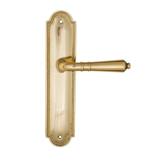Дверная ручка на планке Fratelli Cattini TOSCANA PL248-OLV полированная латунь