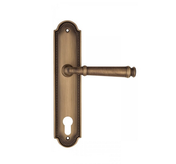 Дверная ручка на планке Fratelli Cattini FARFALLA CYL PL248-BY матовая бронза