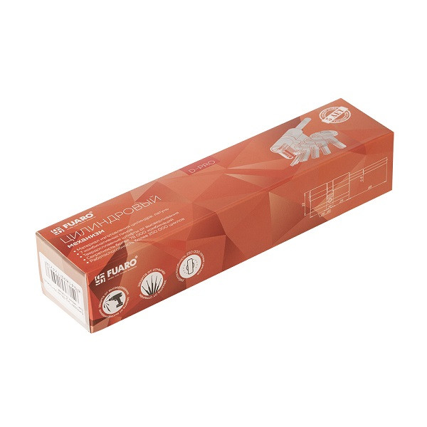 Цилиндровый механизм со штоком FUARO D-PRO5007 Tang 85 w/k (50+10+25) BL-24 черный