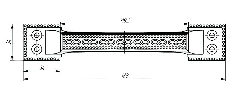 Ручка-скоба ЗЕНИТ РС-2 медь