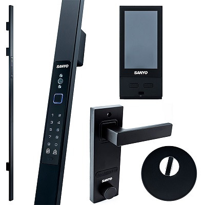 Электронный замок Sanyo D700 Usmart Go DM70 с WiFi ручка скоба 1600 мм черный
