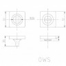 Завертка сантехническая PALIDORE OWS BH черный никель