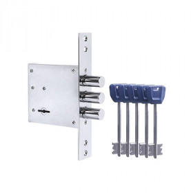 Замок врезной сувальдный PUNTO MDV30S-817 CP хром