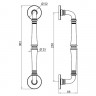 Ручка-скоба PUNTO PULL.ARC.SORENTO OB-13 античная бронза