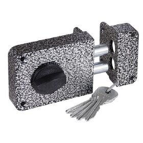 Замок накладной ЗЕНИТ ЗН 1-3 серебро