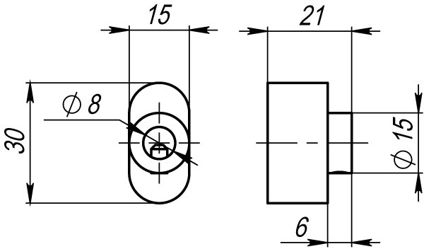 Вертушка на шток ARMADILLO CB-S-SG-1 матовое золото