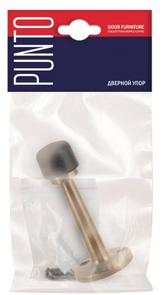 Ограничитель напольный PUNTO DS PW-80 SG-4 матовое золото