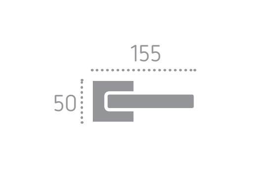 Ручка дверная FADEX FORME 495R GALAXY Черный матовый FIXA