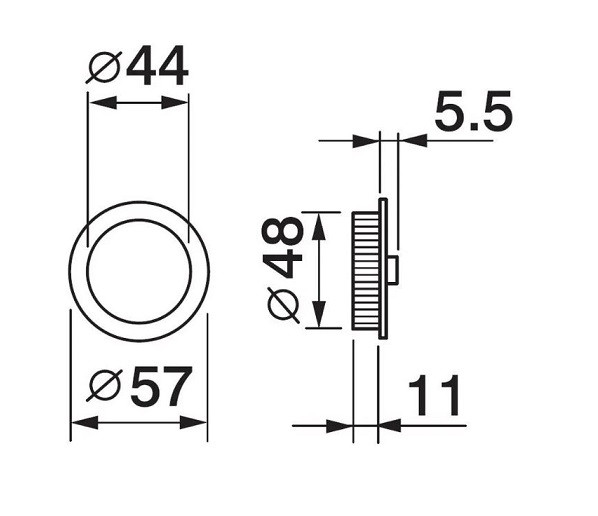 Комплект заверток MORELLI для системы TWICE WC NERO Черный