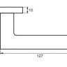 Ручка дверная PUERTO INAL 531-02 MBN Ночиата матовый черный никель