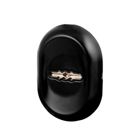Накладка декоративная на сувальдный замок с автоматическими шторкам FUARO ESC-13S BL-24 чёрный