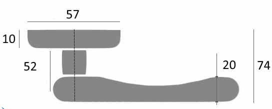 Ручка дверная Venezia EXA D8 черный