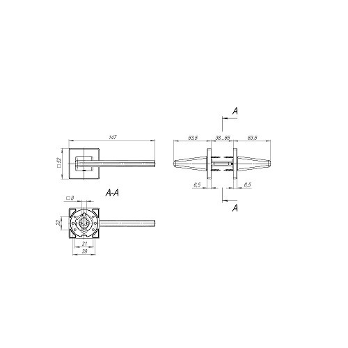 Ручка дверная FUARO PRIME SL SSG-39 сатинированное золото