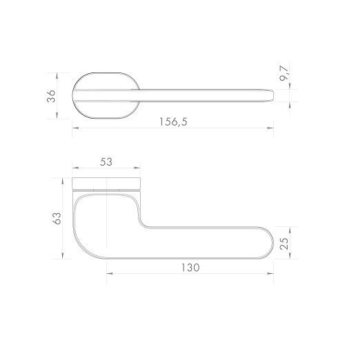 Ручка дверная ARMADILLO R.UCR36.DUNE BL-26 черный