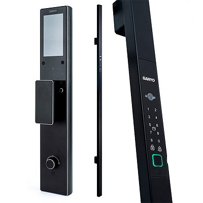 Электронный замок Sanyo D501 Tuya DM70 с WiFi ручка скоба 1600 мм черный