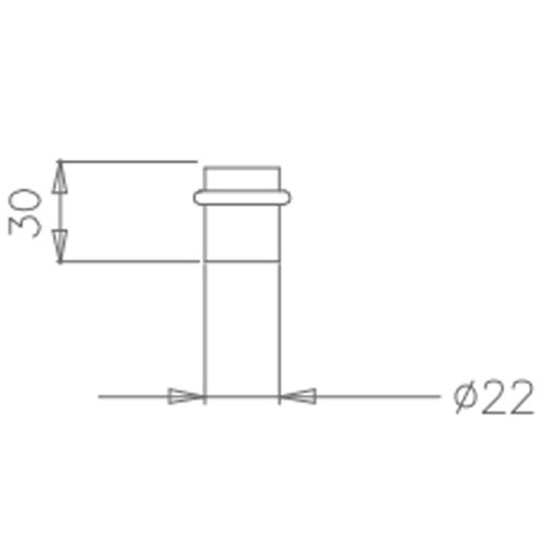 Ограничитель напольный Tupai 1699-16 нержавеющая сталь сатин