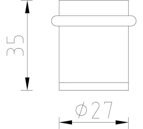 Ограничитель напольный PALIDORE C 04 GF Графит