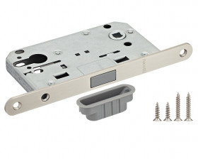 Защелка магнитная под цилиндр RUCETTI RM1885 SN Белый никель