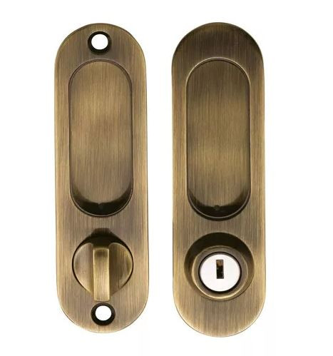Ручки для раздвижной двери, ключ-завёртка ARCHIE A-K01/02-V1AB бронза