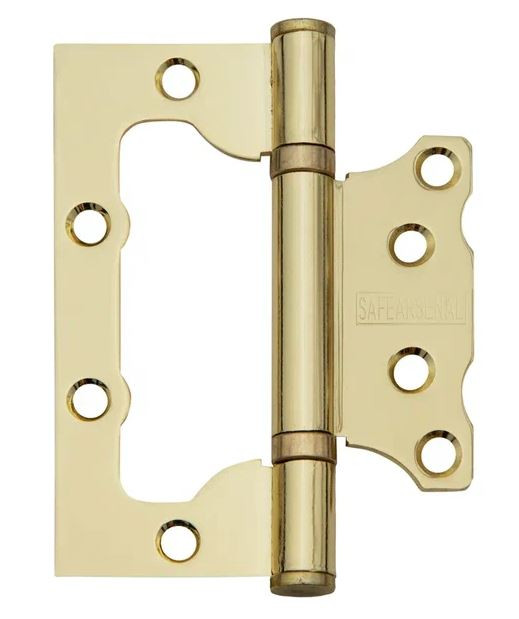 Петля накладная без врезки PALIDORE 100х75х2,5 2ВВ PB ARSENAL золото блестящее