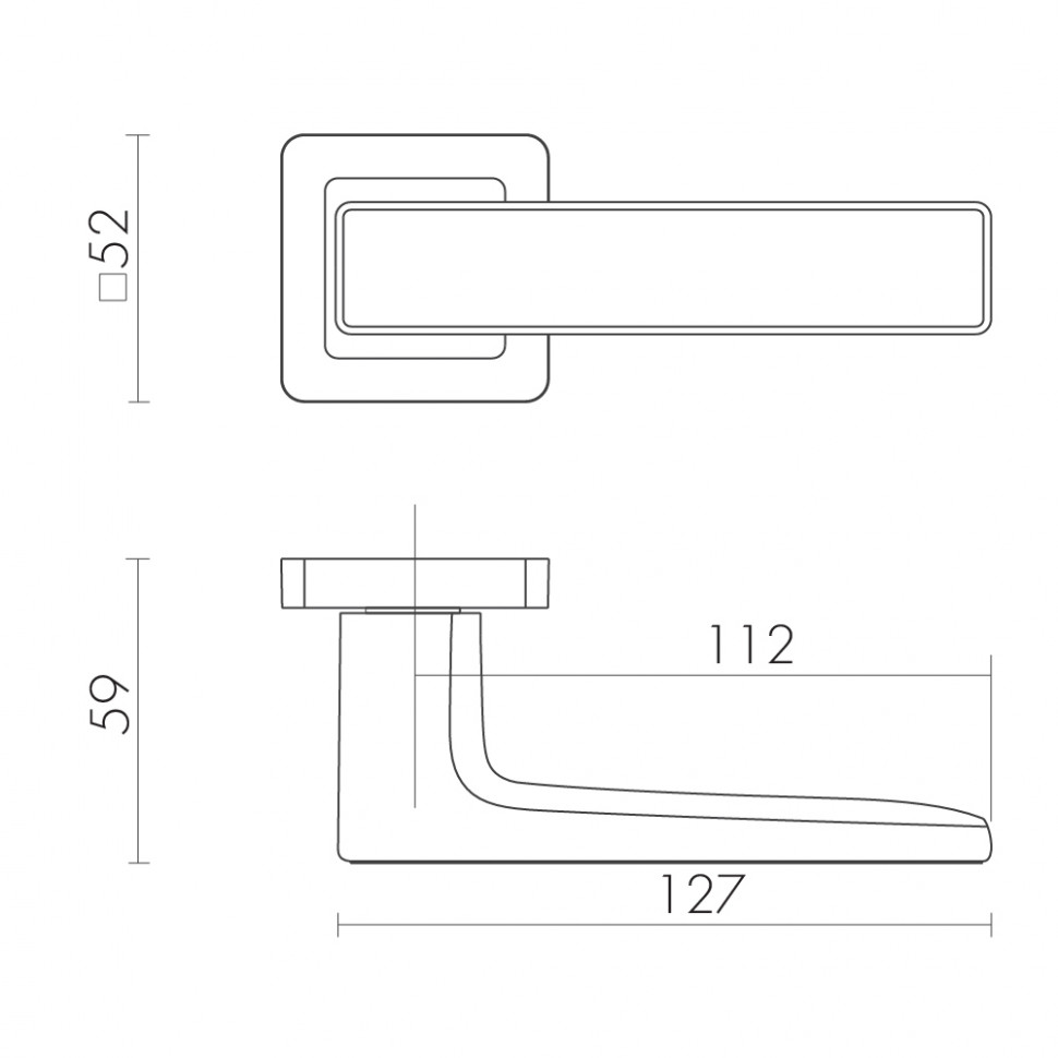Ручка дверная FUARO DENVER XM GR/CP-23 графит/хром