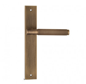 Дверная ручка на планке Fratelli Cattini UNA X PL08-BY матовая бронза