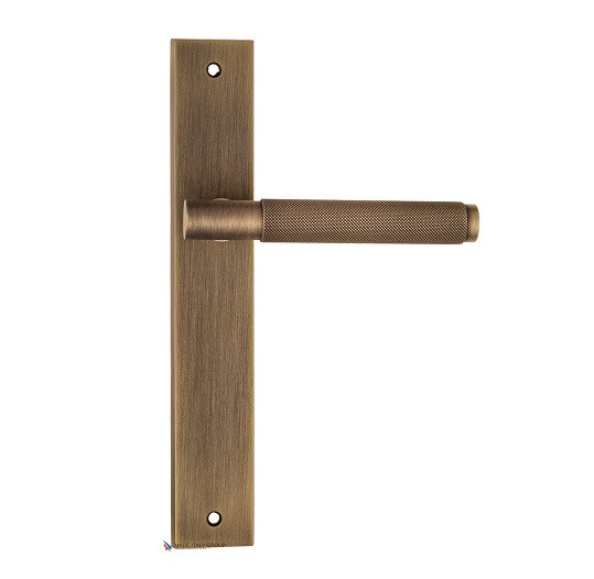 Дверная ручка на планке Fratelli Cattini UNA X PL08-BY матовая бронза
