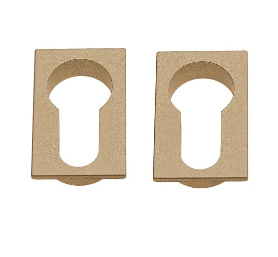 Накладка под цилиндр Fratelli Cattini CYL 4FS-BS матовая латунь 2 шт