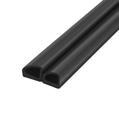 Уплотнитель без клеевой основой FUARO WADH/D-14,5x13,5mm BLACK черный 100 m