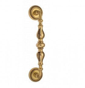 Ручка скоба Venezia GIFESTION 285мм (230мм) D3 французское золото + коричневый